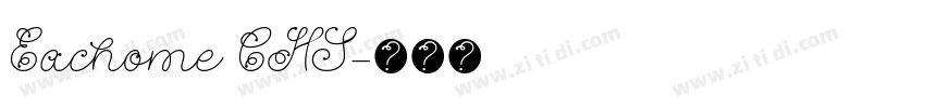 Eachome CHS字体转换